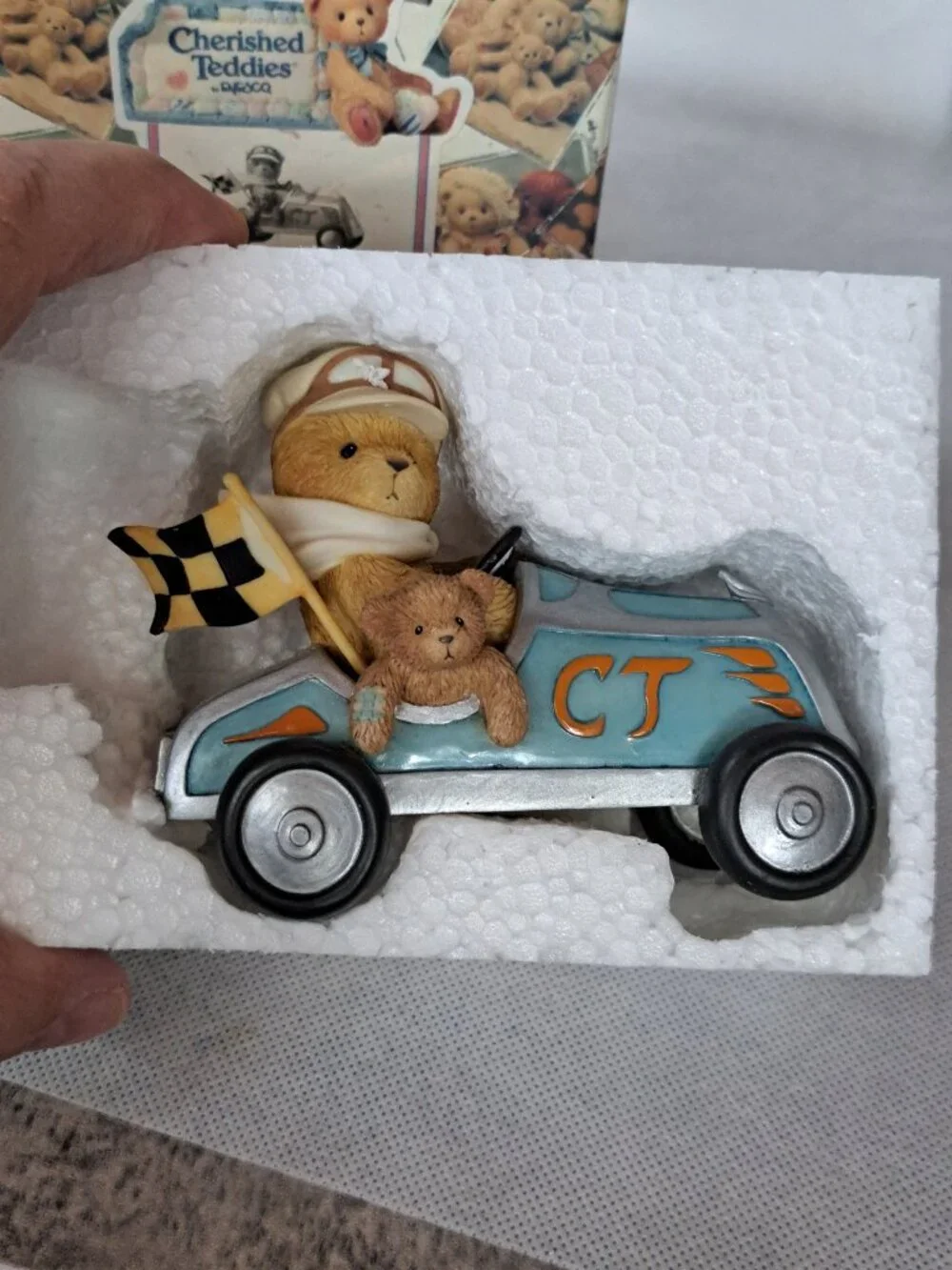 Cherished Teddies Bear Figurine 2000 Andre # 789836 BOX & CERTIFICATE